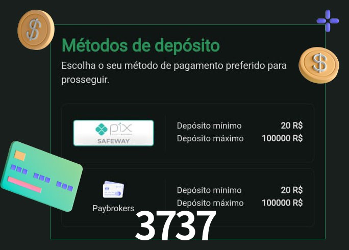 O cassino 3737 oferece uma grande variedade de métodos de pagamento